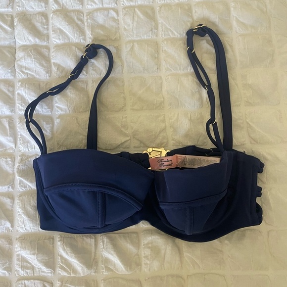Agent Provocateur Blue Swim Bra with Underwire - Picture 1 of 8